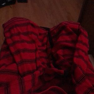 A plaid kids shirt